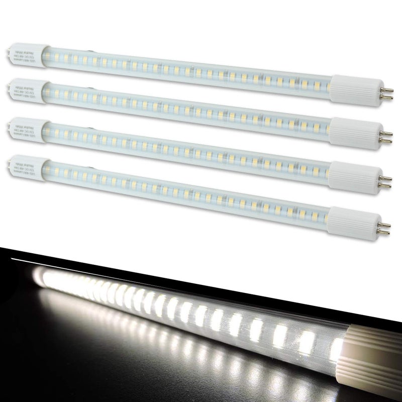 Leisure LED 4-Pack RV Light Bulb LED T5, 12" Florescent Tube Replacement, 400 Lumen (Natural White 4-Pack) - Image 1